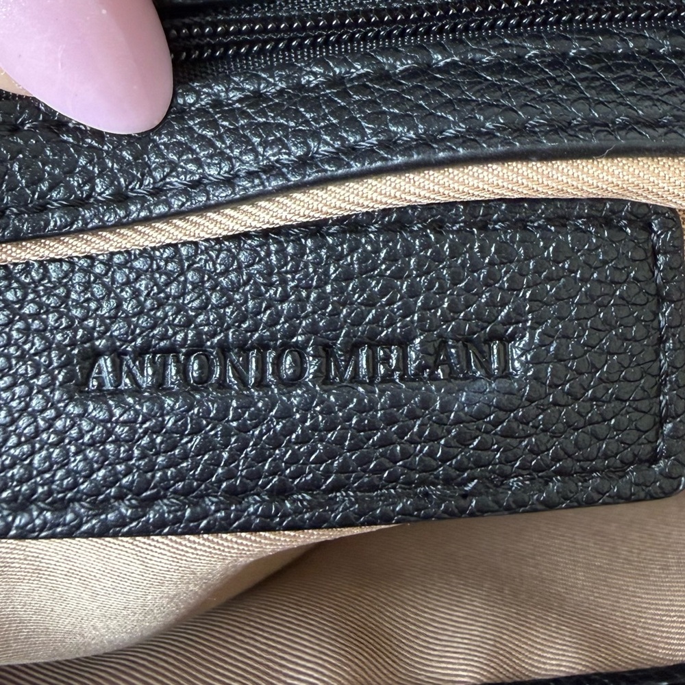 Antonio Melani Black Quilted Penelope Nylon Tote - Picture 5 of 5